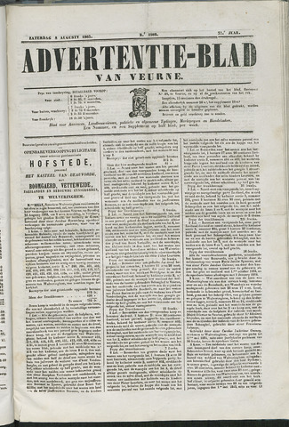 Het Advertentieblad (1825-1914) 1863-08-08
