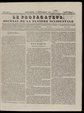 Le Propagateur (1818-1871) 1836-09-28
