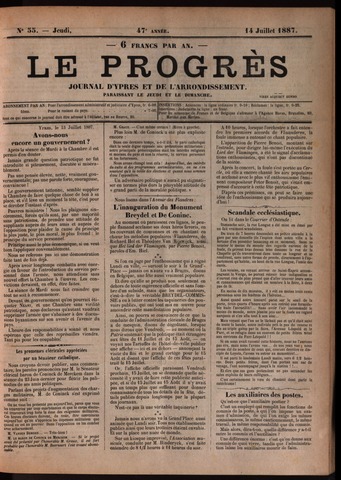 Le Progrès (1841-1914) 1887-07-14