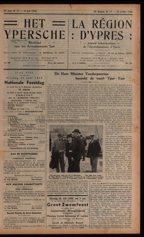 Het Ypersch nieuws (1929-1971) 1939-07-22