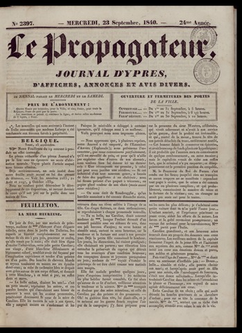 Le Propagateur (1818-1871) 1840-09-23