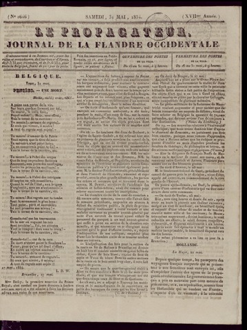 Le Propagateur (1818-1871) 1834-05-31
