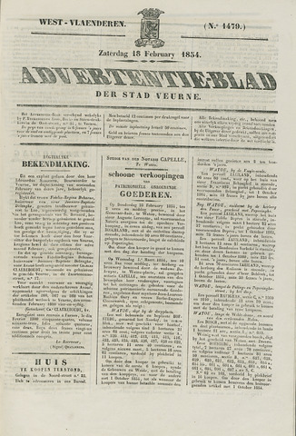 Het Advertentieblad (1825-1914) 1854-02-18
