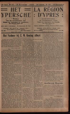 Het Ypersch nieuws (1929-1971) 1933-11-18