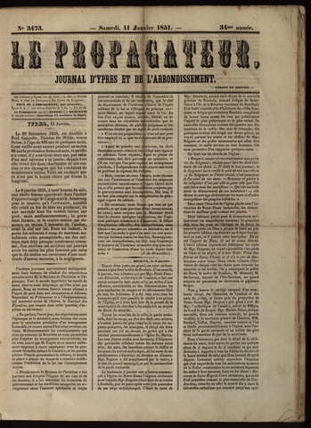 Le Propagateur (1818-1871) 1851-01-11