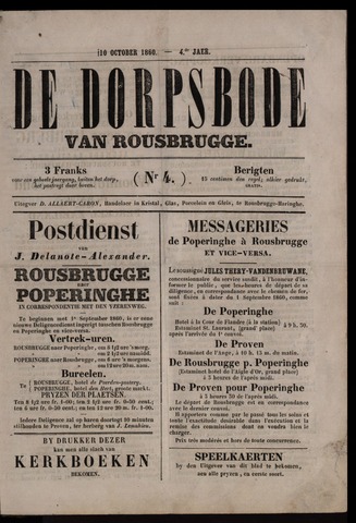 De Dorpsbode van Rousbrugge (1856-1866) 1860-10-10