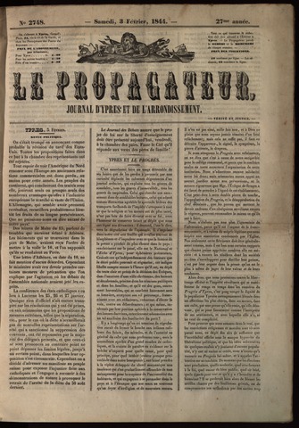 Le Propagateur (1818-1871) 1844-02-03