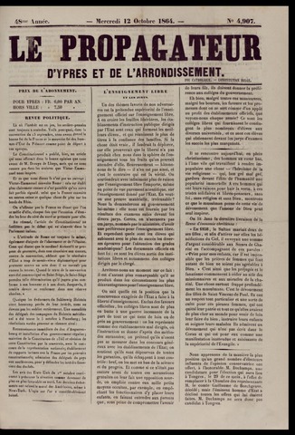 Le Propagateur (1818-1871) 1864-10-12
