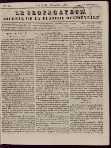 Le Propagateur (1818-1871) 1834-04-23