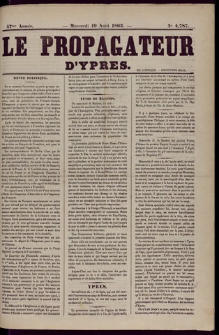 Le Propagateur (1818-1871) 1863-08-19
