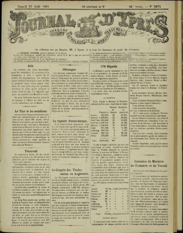 Journal d’Ypres (1874 - 1913) 1901-08-31