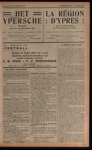 Het Ypersch nieuws (1929-1971) 1939-08-26