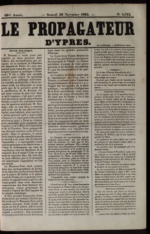 Le Propagateur (1818-1871) 1862-11-29