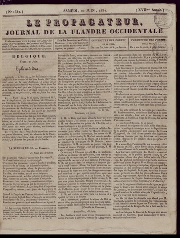 Le Propagateur (1818-1871) 1834-06-21