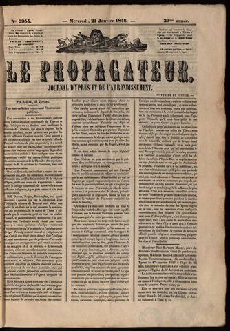 Le Propagateur (1818-1871) 1846-01-21