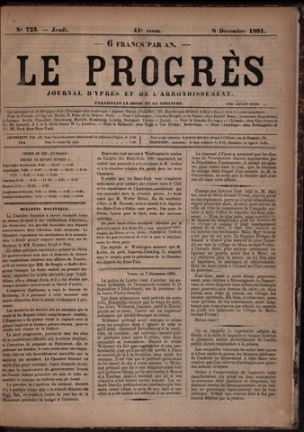 Le Progrès (1841-1914) 1881-12-08