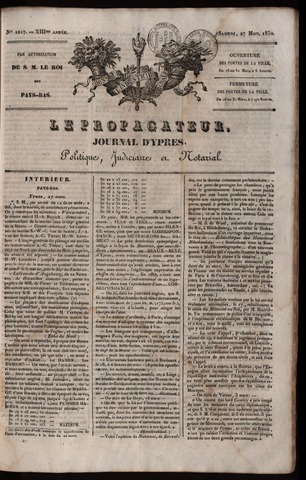 Le Propagateur (1818-1871) 1830-03-27