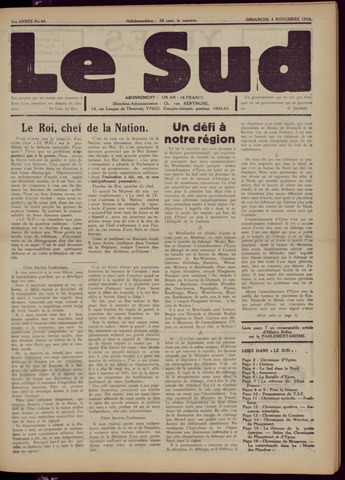 Le Sud (1934-1939) 1934-11-04