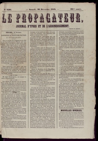 Le Propagateur (1818-1871) 1848-12-30