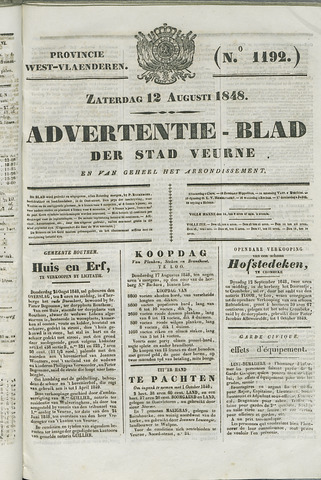 Het Advertentieblad (1825-1914) 1848-08-12