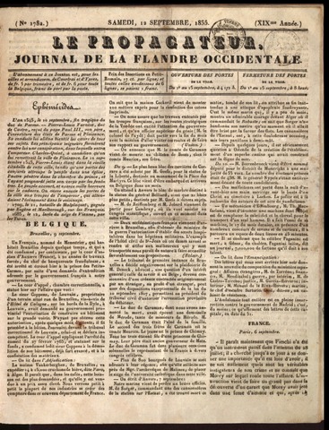 Le Propagateur (1818-1871) 1835-09-12