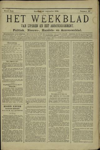 Het weekblad van Ijperen (1886-1906) 1886-09-25