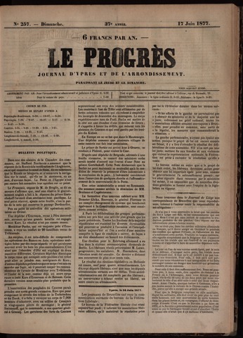 Le Progrès (1841-1914) 1877-06-17