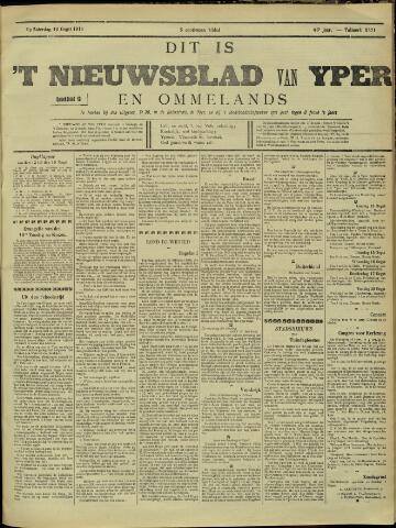 Nieuwsblad van Yperen en van het Arrondissement (1872-1912) 1911-08-12