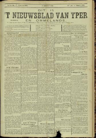 Nieuwsblad van Yperen en van het Arrondissement (1872-1912) 1904-09-17
