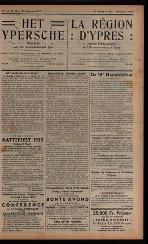 Het Ypersch nieuws (1929-1971) 1939-02-25