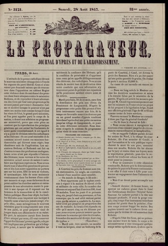 Le Propagateur (1818-1871) 1847-08-28