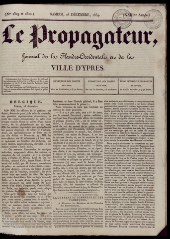 Le Propagateur (1818-1871) 1839-12-28