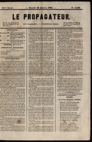 Le Propagateur (1818-1871) 1861-01-26