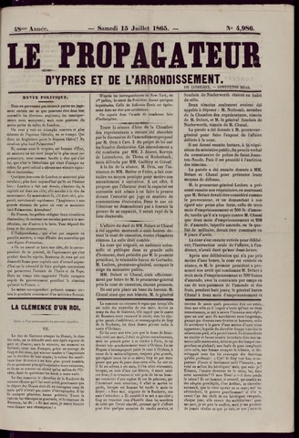 Le Propagateur (1818-1871) 1865-07-15