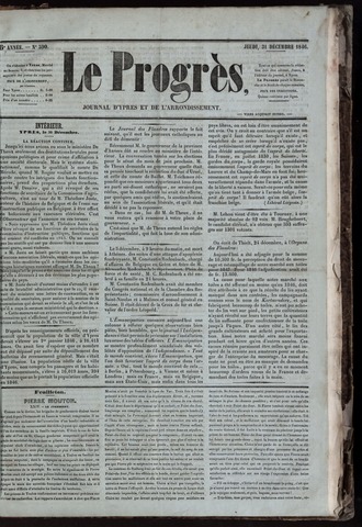 Le Progrès (1841-1914) 1846-12-31