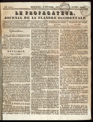 Le Propagateur (1818-1871) 1835-02-18