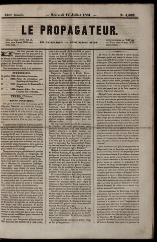 Le Propagateur (1818-1871) 1861-07-17