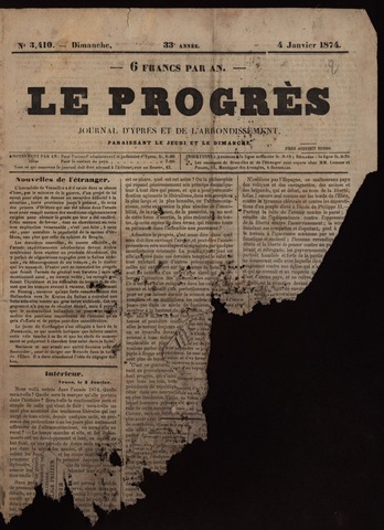 Le Progrès (1841-1914) 1874-01-04