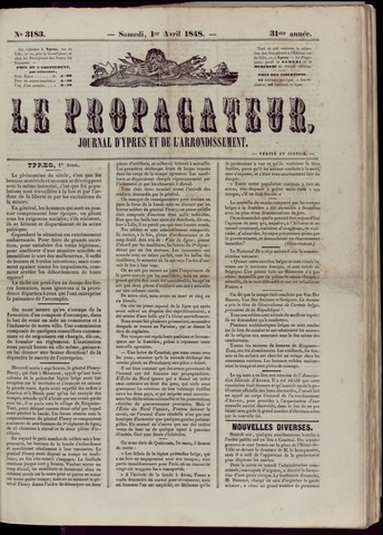 Le Propagateur (1818-1871) 1848-04-01