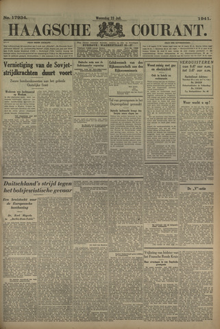 Haagse Courant 1941-07-23