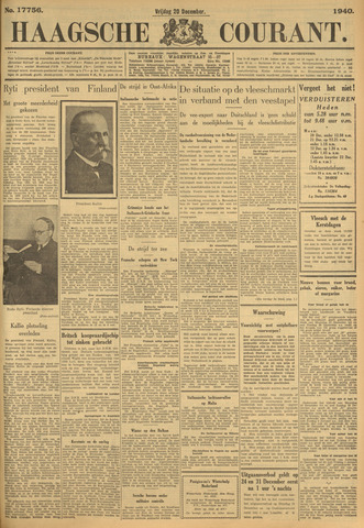 Haagse Courant 1940-12-20