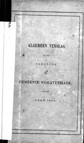 Jaarverslagen gemeente Den Haag 1863-01-01