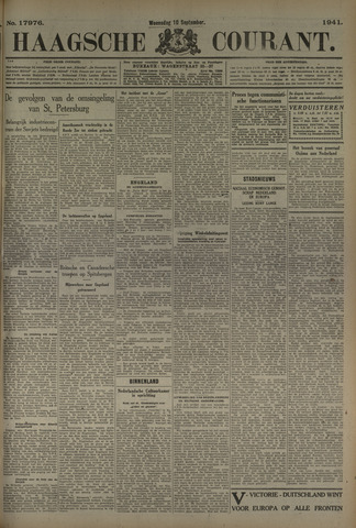 Haagsche Courant 1941-09-10