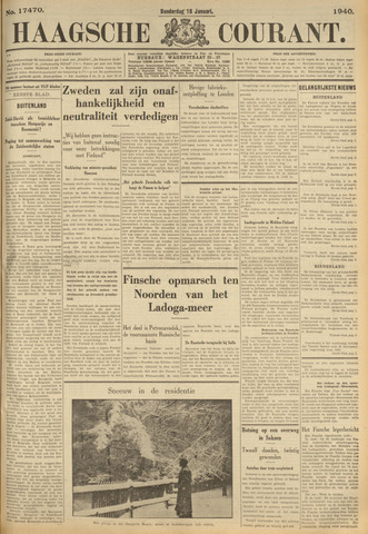 Haagse Courant 1940-01-18