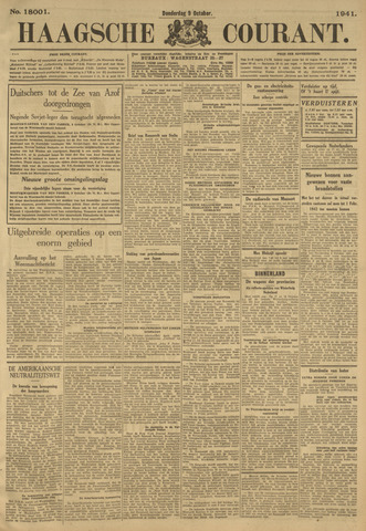 Haagse Courant 1941-10-09
