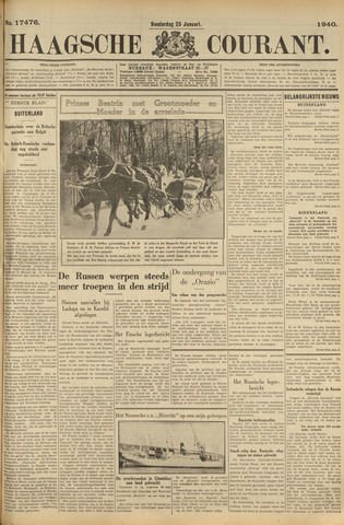 Haagsche Courant 1940-01-25