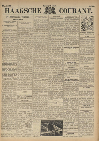 Haagsche Courant 1944-01-12