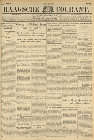 Haagse Courant 1940-01-09