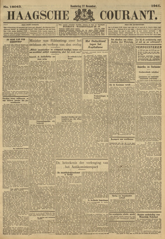 Haagsche Courant 1941-11-27