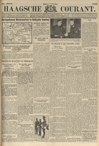 Haagse Courant 1942-09-07